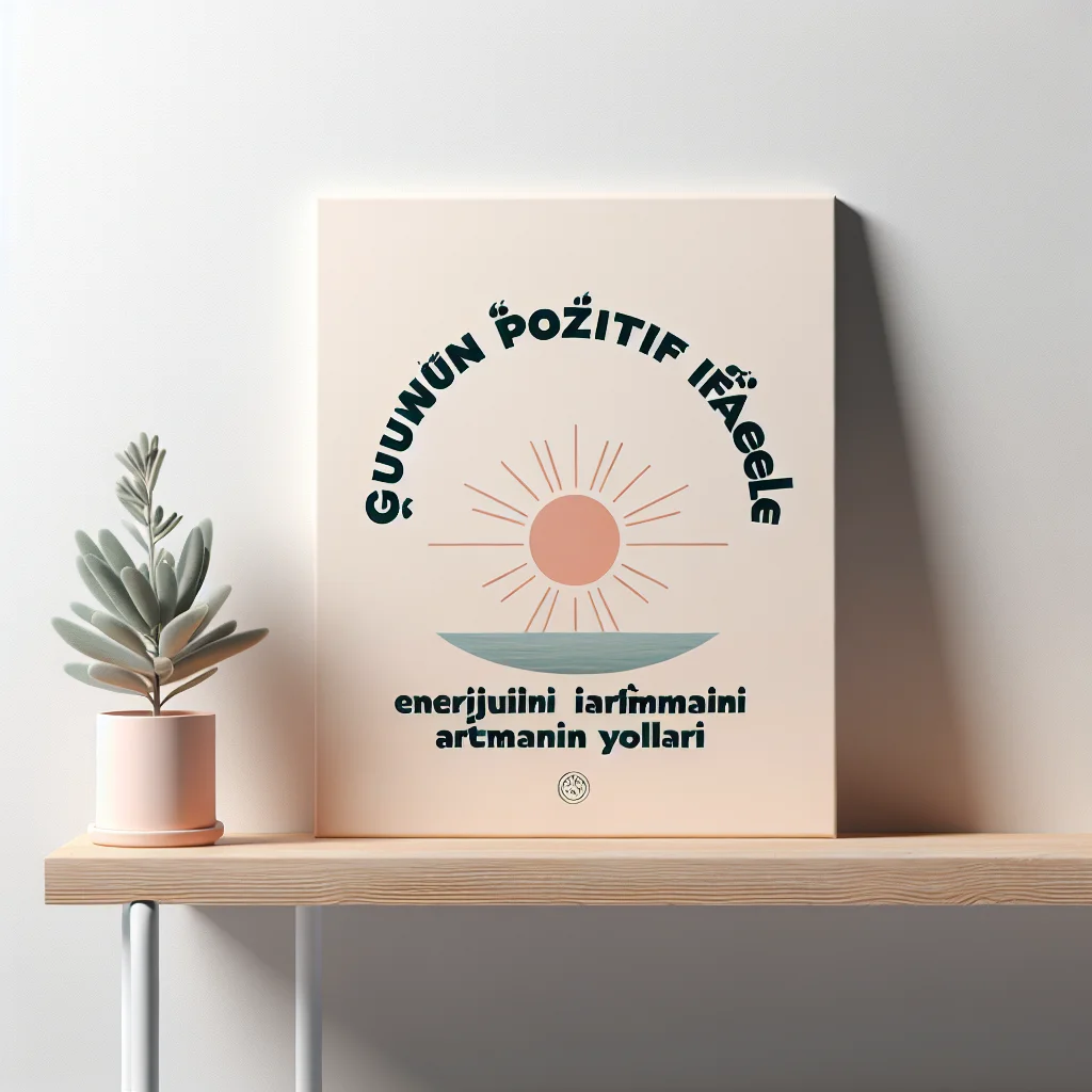 Günün pozitif ifadesiyle enerjini artırmanın yolları